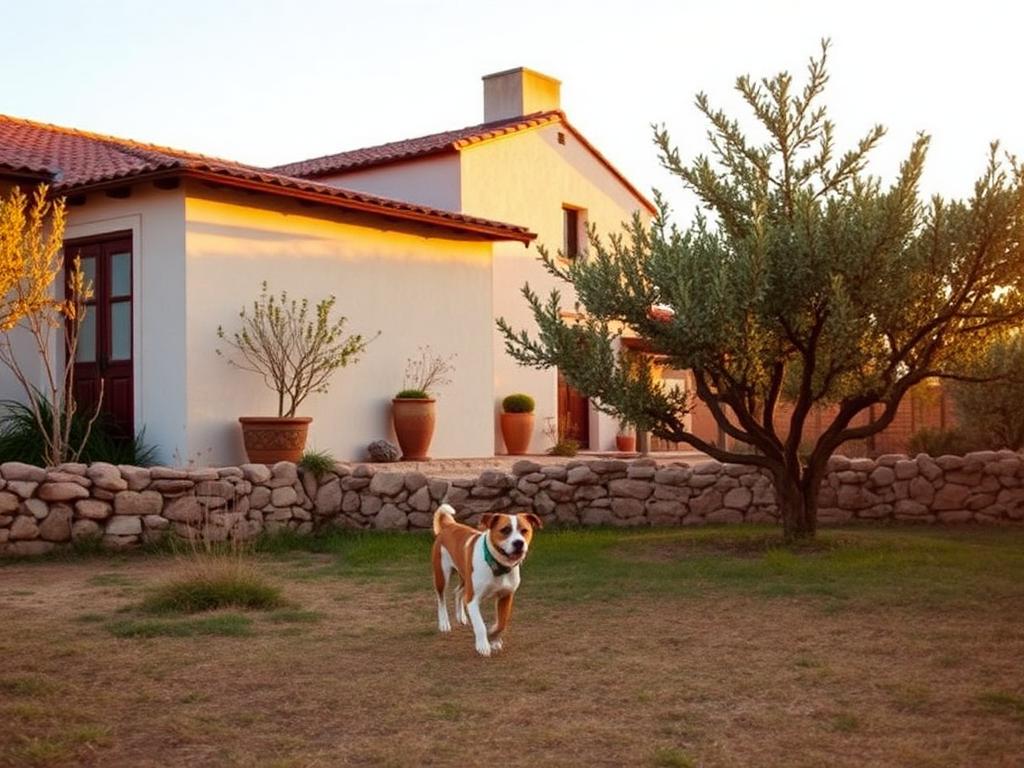 Finca con olivos
